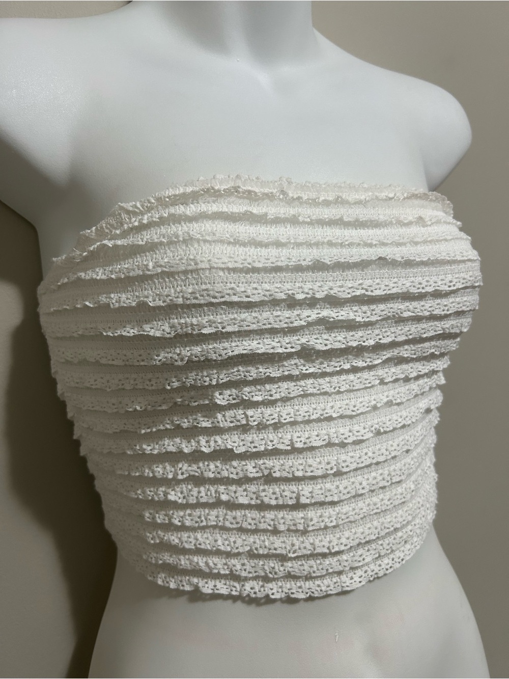 NEW Cassidy White Lace Tube Top